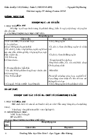 Giáo án Lớp 3 buổi chiều - Tuần 2 - Năm học 2