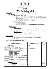 Giáo án Lớp 3 - Tuần 1 - Năm học 2004-2005 (Bản 3 cột)