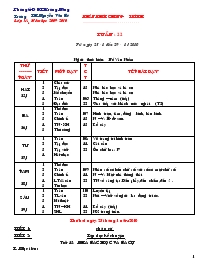 Giáo án Lớp 3 - Tuần 22 - Năm học 2009-2010 - Trường Tiểu học Nguyễn Văn Bé