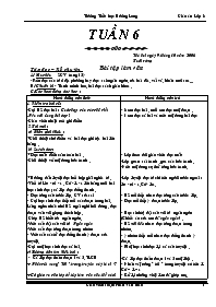 Giáo án Lớp 3 - Tuần 6 - Năm học 2006-2007 - 