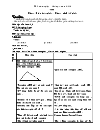 Giáo án môn Toán lớp 3 - Tiết 129: Chu vi hình tam giác – Chu vi hình tứ giác
