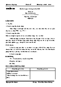 Giáo án Tổng hợp Lớp 3 - Tuần 25 - Năm học 2009-2010 - Nguyễn Bá Mạnh