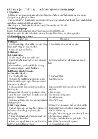 Giáo án Kể chuyện 4 - Tiết 15: Kể chuyện đã nghe đã đọc