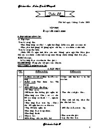 Giáo án Lớp 3 - Tuần 20 - Năm học 2009-2010 - Lâm Quốc Huynh
