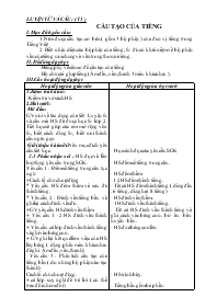 Giáo án Luyện từ và câu 4 - Tiết 1: Cấu tạo c