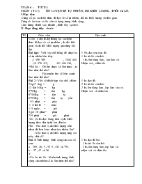 Giáo án Toán 4 - Bài: Ôn luyện số tự nhiên, đ