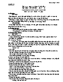 Giáo án Lớp 3 - HKI - Tuần 11