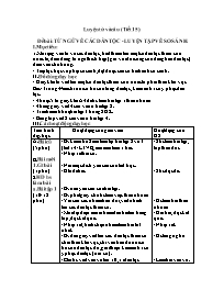 Giáo án Luyện từ và câu 3 tiết 15: Từ ngữ về 