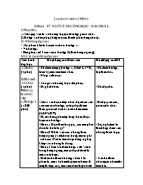 Giáo án Luyện từ và câu 3 tiết 6: Từ ngữ về t