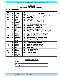 Giáo án lớp 3 - Tuần 26 - Trường Tiểu học 1 Tam Giang Tây
