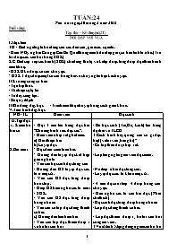 Giáo án tổng hợp lớp 3 - Tuần học thứ 24 năm 2012