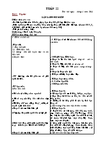 Giáo án tổng hợp lớp 5 - Tuần 22