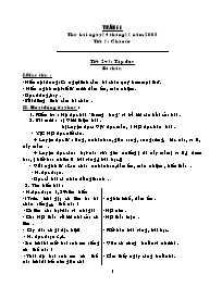 Giáo án các môn Lớp 2 - Tuần 11