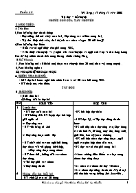 Giáo án Lớp 3 Tuần 13 - Nguyễn Văn Hào –Tiểu học Hạ Sơn