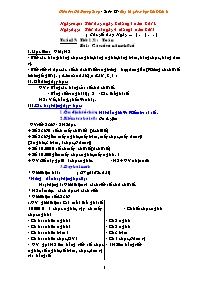 Giáo án lớp 3 Tuần 27 - Đỗ Hoàng Tùng