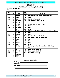 Giáo án Lớp 3 Tuần 27 - Trường Tiểu học 1 Tam Giang Tây
