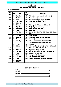 Giáo án Lớp 3 Tuần 28 - Trường Tiểu học 1 Tam Giang Tây