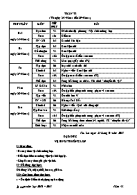 Giáo án lớp 3 Tuần học 33 năm 2011