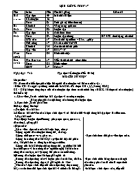 Giáo án bài học Khối 3 Tuần 17