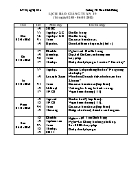 Giáo án Lớp 3 Tuần 19 - Trường TH Phan Đình Phùng