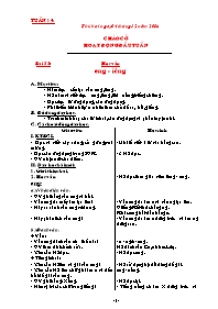 Giáo án tổng hợp Tuần 14 năm 2006 - Lớp 1