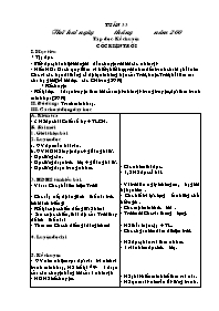 Giáo án Tuần 33 đến 35 - Lớp 3